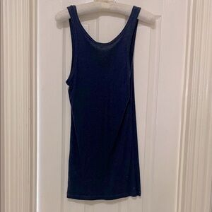 SPLENDID NAVY BLUE; Fitted Sleeveless Tank Top;Perfect for layering;Sleek